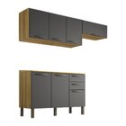 Cozinha Compacta 3 Peças 7 Portas 2 Gavetas Bella Sallêto Móv