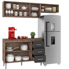 Cozinha Compacta 3 Peças 7 Portas 3 Gavetas Araçá Yescasa Tek
