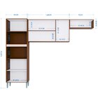 Cozinha Compacta 3 Peças 7 Portas Aline Poquema