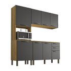 Cozinha Compacta 3 Peças 8 Portas 2 Gavetas Bella Sallêto Móv