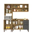 Cozinha Compacta 3 Peças 8 Portas 2 Gavetas Bella Sallêto Móv