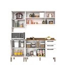 Cozinha Compacta 3 Peças 8 Portas 2 Gavetas Bella Sallêto Móv