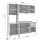 Cozinha Compacta 3 Peças 8 Portas 2 Gavetas Bella Sallêto Móv