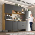 Cozinha Compacta 3 Peças 8 Portas 2 Gavetas Bella Sallêto Móv