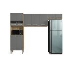 Cozinha Compacta 3 Peças  Sem Balcão 9 Portas Versalhes Freij