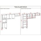 Cozinha Compacta 3 Peças  Sem Balcão 9 Portas Versalhes Freij