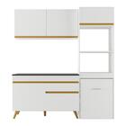 Cozinha Compacta 3 Peças C/ Armário E Balcão Mp3699 Veneza Gw