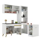 Cozinha Compacta 3 Peças C/ Armário E Balcão Mp3699 Veneza Gw