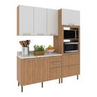 Cozinha Compacta 3 Peças Com Armário Paneleiro E Balcão Com T