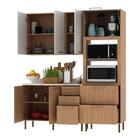 Cozinha Compacta 3 Peças Com Armário Paneleiro E Balcão Com T