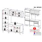 Cozinha Compacta 3 Peças Com Leds Mp2020 Veneza Up Multimóvei