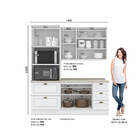 Cozinha Compacta 3 Peças com Paneleiro Torre Quente Amy Casa