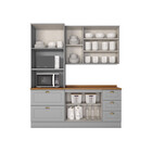 Cozinha Compacta 3 Peças Com Paneleiro Torre Quente Amy Casa