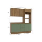 Cozinha Compacta 3 Peças Com Tampo E Torre Quente Botanic Nog