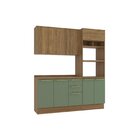 Cozinha Compacta 3 Peças Com Tampo E Torre Quente Botanic Nog