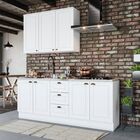 Cozinha Compacta 3 Peças Com Tampo Para Cooktop Emily Branco