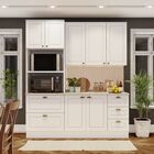 Cozinha Compacta 3 Peças Com Torre Quente Emily Espresso Móve