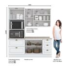 Cozinha Compacta 3 Peças Com Torre Quente Emily Espresso Móve