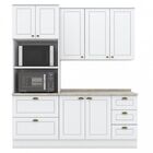 Cozinha Compacta 3 Peças Com Torre Quente Emily Espresso Móve