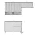 Cozinha Compacta 3 Peças Divina Freijó/verde