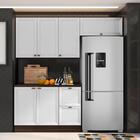 Cozinha Compacta 3 Peças Estilo Americano Nogueira Branco Unn