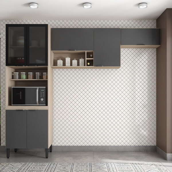 Cozinha Compacta 3 Peças Fi0007 Firenza Demobile