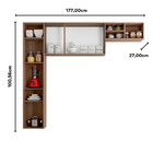 Cozinha Compacta 3 Peças Laura Poliman Móveis