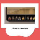 Cozinha Compacta 3 Portas 1 Gaveta Com Armário E Balcão Emíli