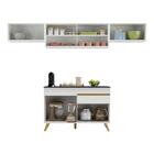 Cozinha Compacta 4 Pç C/ Armário E Balcão Mp3698 Veneza Gw Mu