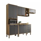 Cozinha Compacta 4 Peças 10 Portas 2 Gavetas Montreal Sallêto