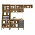 Cozinha Compacta 4 Peças 10 Portas 2 Gavetas Montreal Sallêto