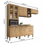 Cozinha Compacta 4 Peças 10 Portas 2 Gavetas Montreal Sallêto