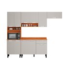 Cozinha Compacta 4 Peças 11 Portas 1 Gaveta Com Paneleiro Par
