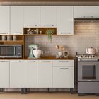 Cozinha Compacta 4 Peças 11 Portas 1 Gaveta Com Paneleiro Par