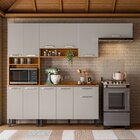 Cozinha Compacta 4 Peças 11 Portas 1 Gaveta Com Paneleiro Par