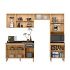 Cozinha Compacta 4 Peças 11 Portas 1 Gaveta Vidro Reflecta Fi