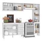 Cozinha Compacta 4 Peças 1 Balcão 1 Paneleiro 2 Armários Aére