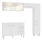 Cozinha Compacta 4 Peças 1 Balcão 1 Paneleiro 2 Armários Aére