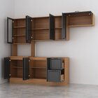 Cozinha Compacta 4 Peças 1 Paneleiro Duplo 2 Aéreos 1 Balcão