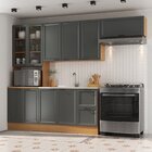 Cozinha Compacta 4 Peças 1 Paneleiro Duplo 2 Aéreos 1 Balcão
