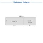 Cozinha Compacta 4 Peças 2 Aéreos 2 Balcões Soho Cabecasa Mad