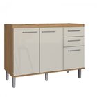 Cozinha Compacta 4 Peças 2 Aéreos E 2 Balcões Gaia