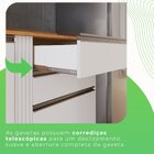 Cozinha Compacta 4 Peças 5 Portas 2 Gavetas Pérola Branco