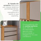 Cozinha Compacta 4 Peças 5 Portas 2 Gavetas Pérola Cinamomo/o