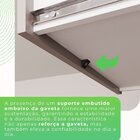 Cozinha Compacta 4 Peças 5 Portas 2 Gavetas Pérola Cinamomo/o