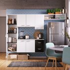 Cozinha Compacta 4 Peças 5 Portas Anabela Yescasa Branco/preto