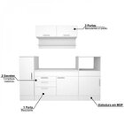Cozinha Compacta 4 Peças 6 Portas 2 Gavetas Marajó Nova Mobil