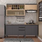 Cozinha Compacta 4 Peças 6 Portas 3 Gavetas Adega Hibisco The