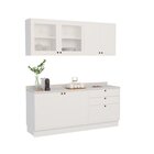 Cozinha Compacta 4 Peças 6 Portas 3 Gavetas Com Tampo Sevilha