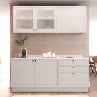 Cozinha Compacta 4 Peças 6 Portas 3 Gavetas Com Tampo Sevilha